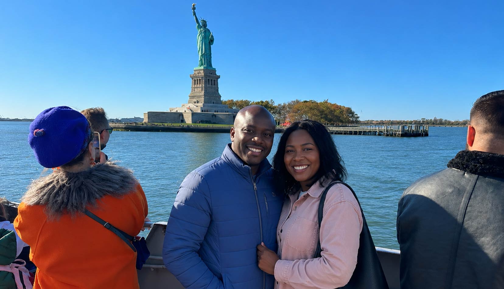 Great views of the Statue of Liberty during the Father's Day sightseeing cruise.