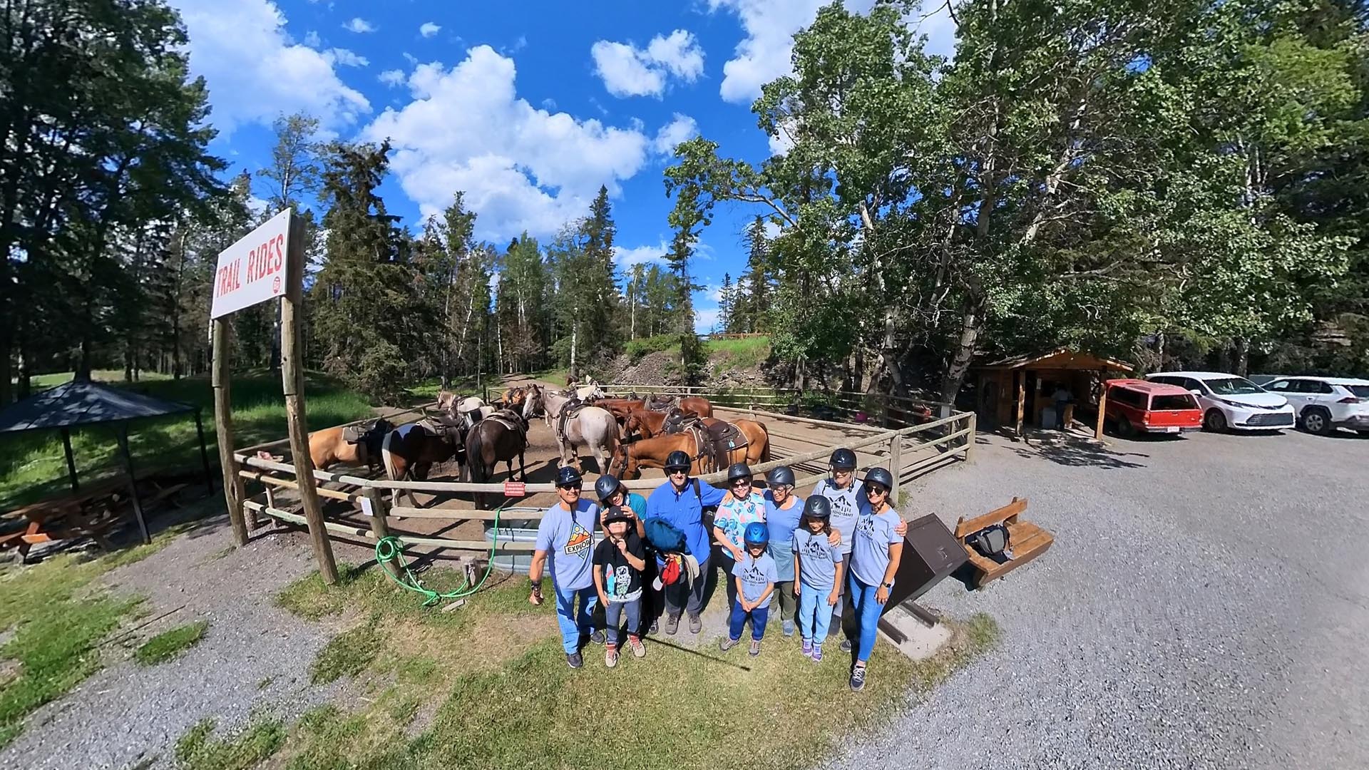 Spray River Horseback Ride 01