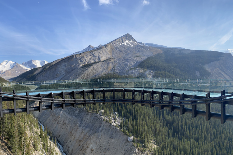 Take a walk on the Columbia Icefield Skywalk.