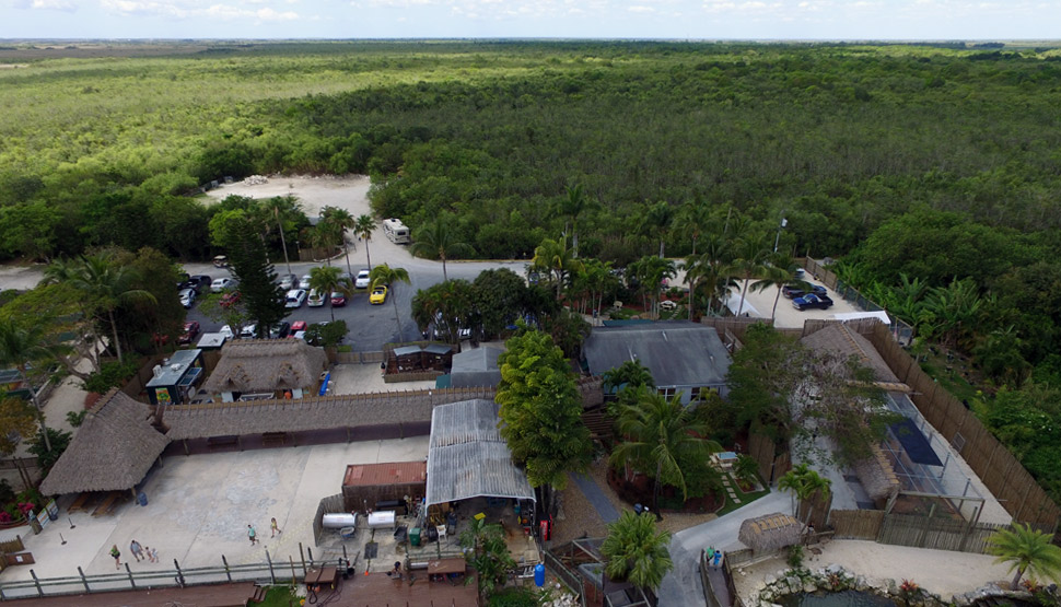 An aerial look at Everglades Alligator Fram. 