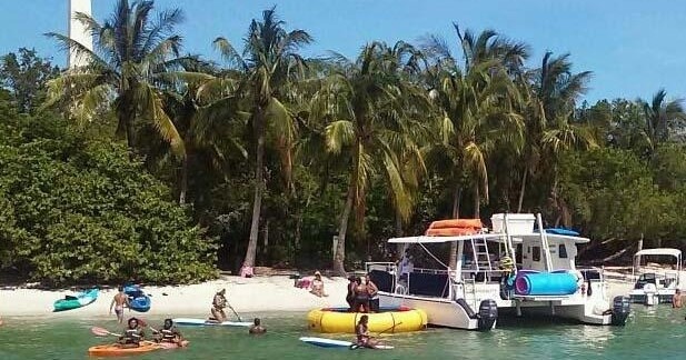 Enjoy a fun filled day on Monument Island complete with all sorts of water toys.