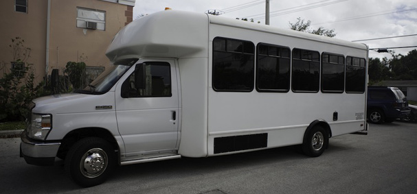 The bus used by Miami Brew Bus for the tours of the brewery. 