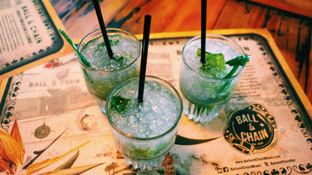 Enjoy a cold mojito during the little havana food tour.