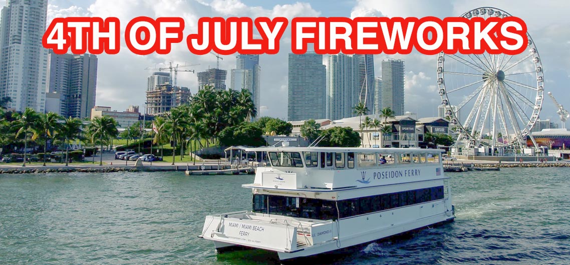 The Poseidon Ferry offers a 4th of July Fireworks Cruise