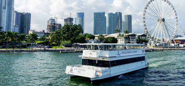 The Poseidon Ferry offers an amazing skyline cruise of Miami.
