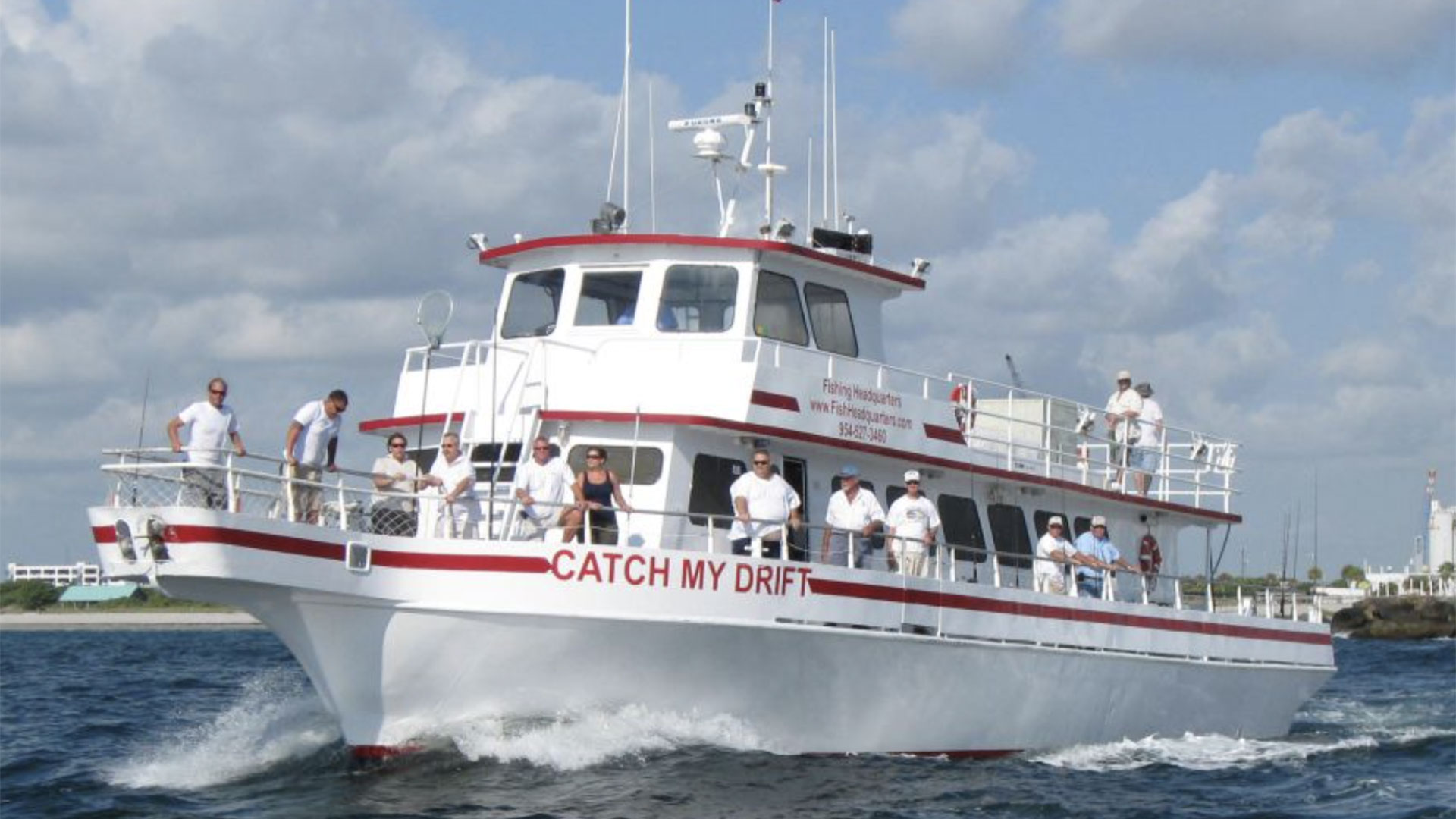 Experience a deep sea fishing excursion on the Catch My Drift.