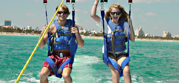 Parasail the ocean off of Miami Beach for the most iconic spot in Miami.